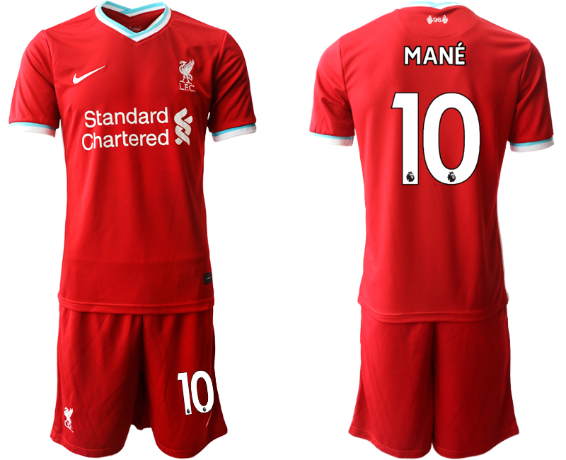 Men 2020-2021 club Liverpool home #10 red Soccer Jerseys->liverpool jersey->Soccer Club Jersey